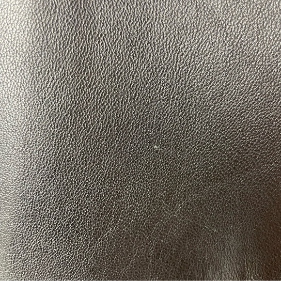 Poleci Lamb Leather Long Fitted Fully Lined Trench Coat Black Size S - Picture 12 of 13